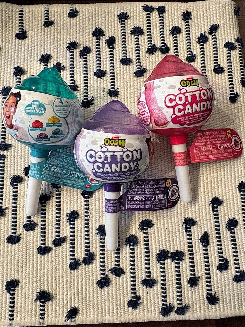 Oosh Cotton Candy Lollipop Toys by Zuru assorted colors NWT